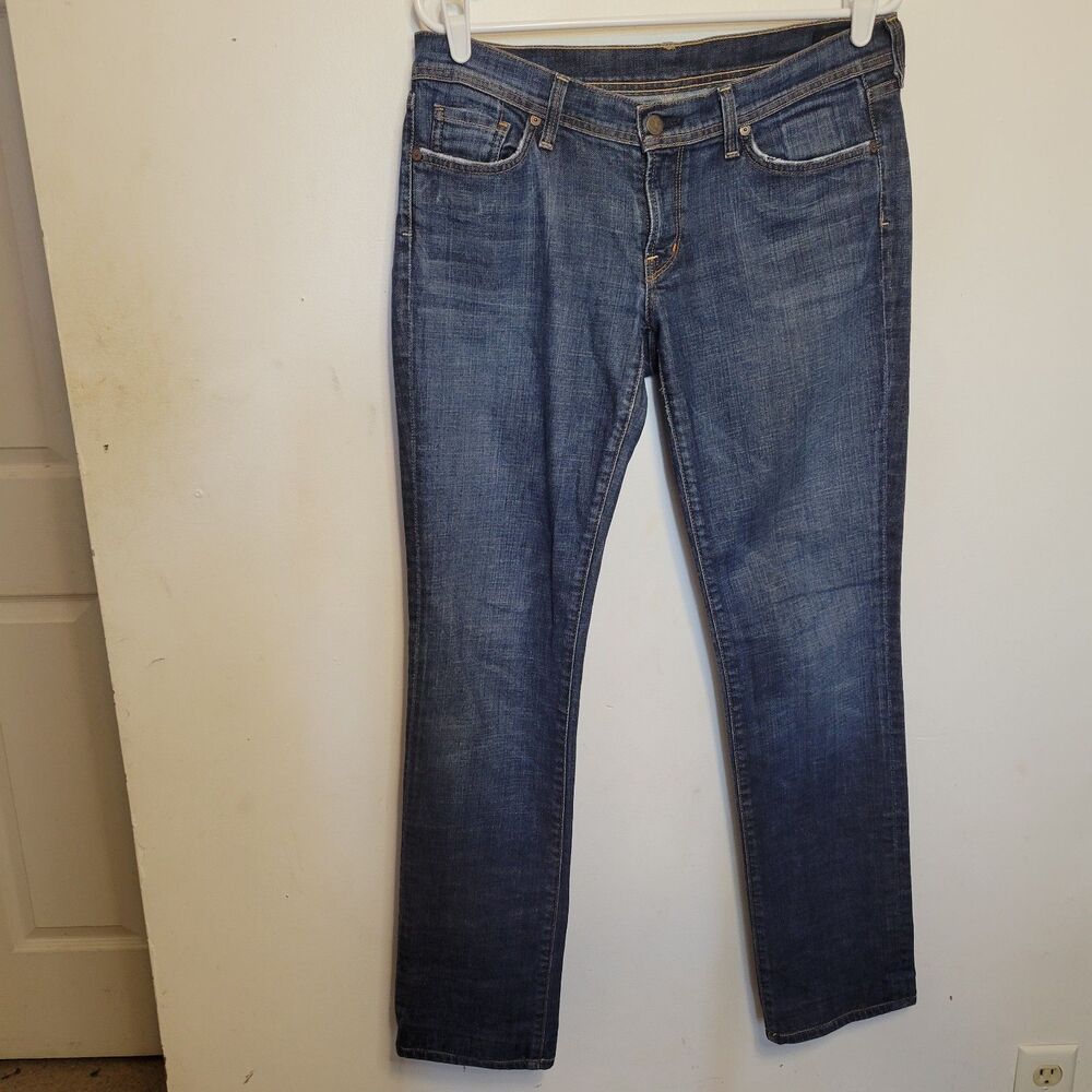 Citizens‎ of Humanity Low Waist Straight Leg Jeans Women’s 31 Blue Denim USA